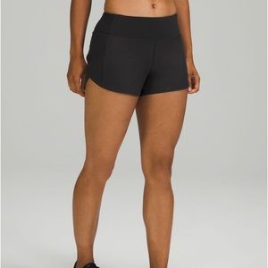 RARE Lululemon Speed Up Shorts, Black